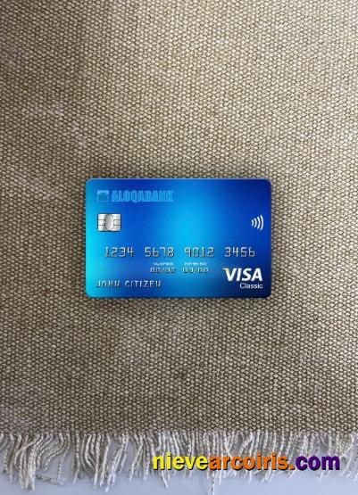 Uzbekistan Aloqabank visa classic card photolook